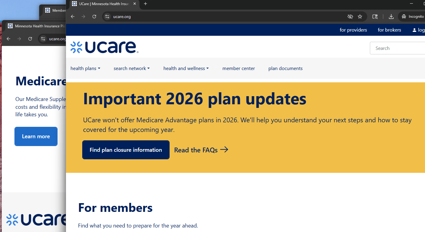 UCare ending operations, moving all remaining health insurance enrollees to Medica
