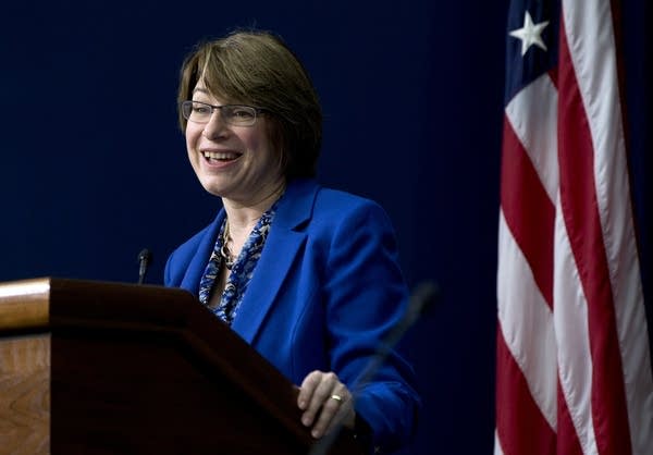 Sen. Amy Klobuchar at the Minnesota State Fair