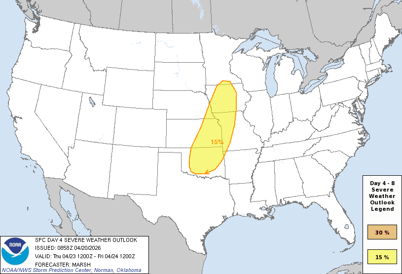 Severe weather threat for Thursday