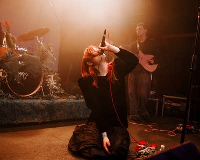 Mother Soki performing on stage