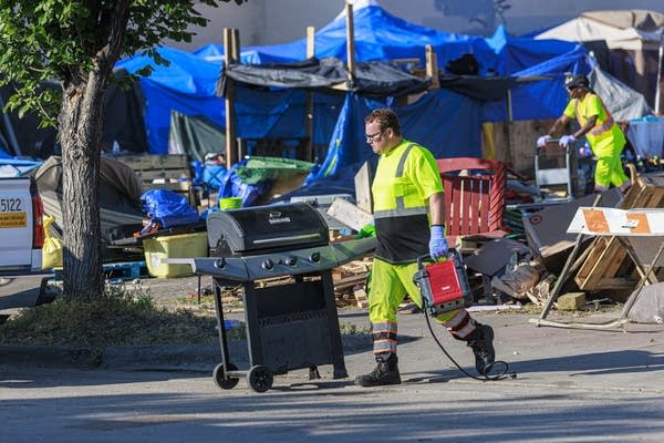 Encampment clearing