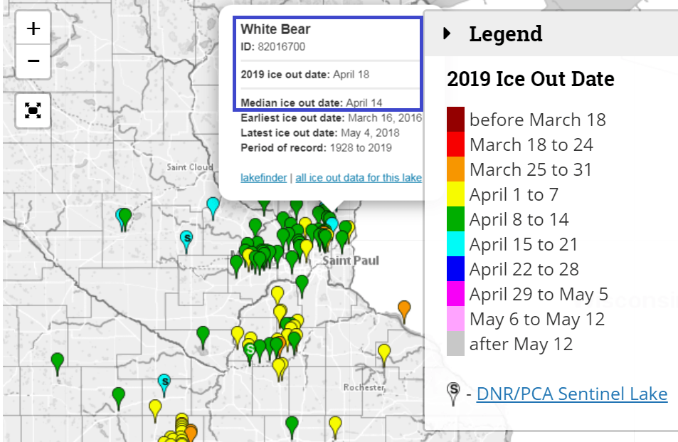 Spectacular Saturday; Ice out on White Bear Lake MPR News