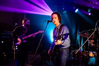 band performing on stage