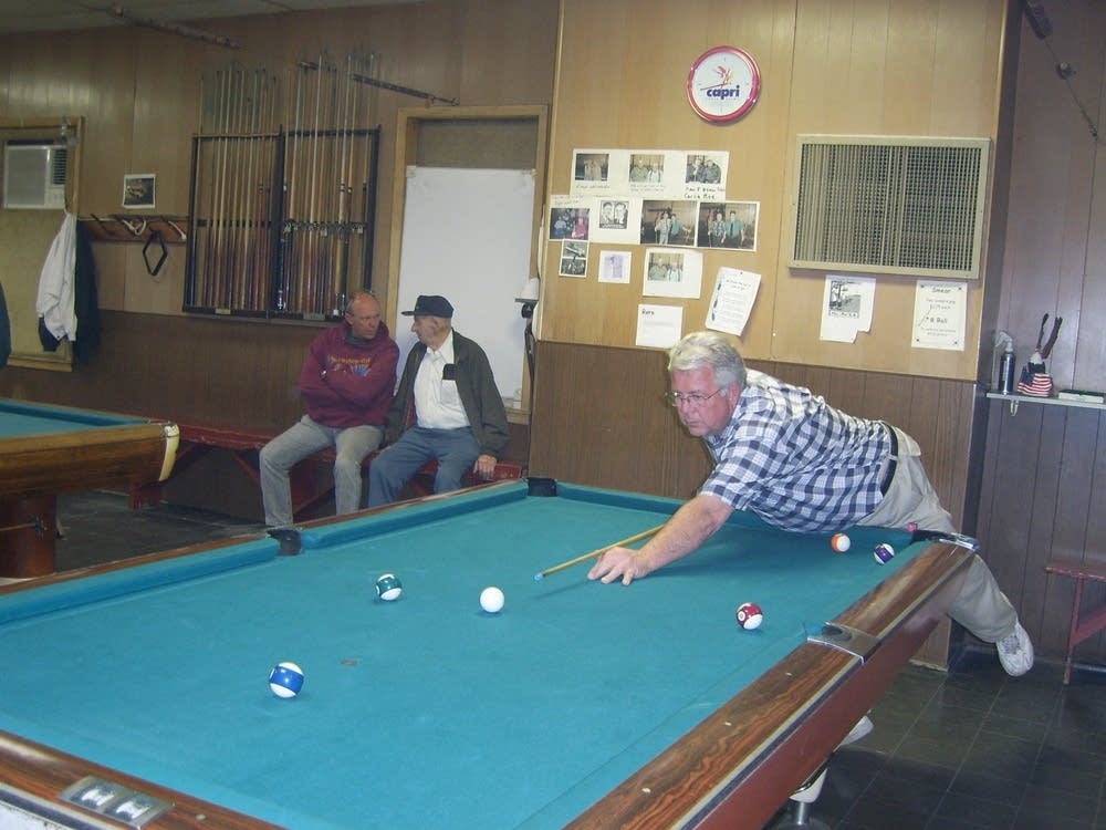Playing pool