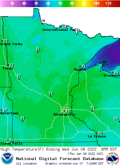 WED highs