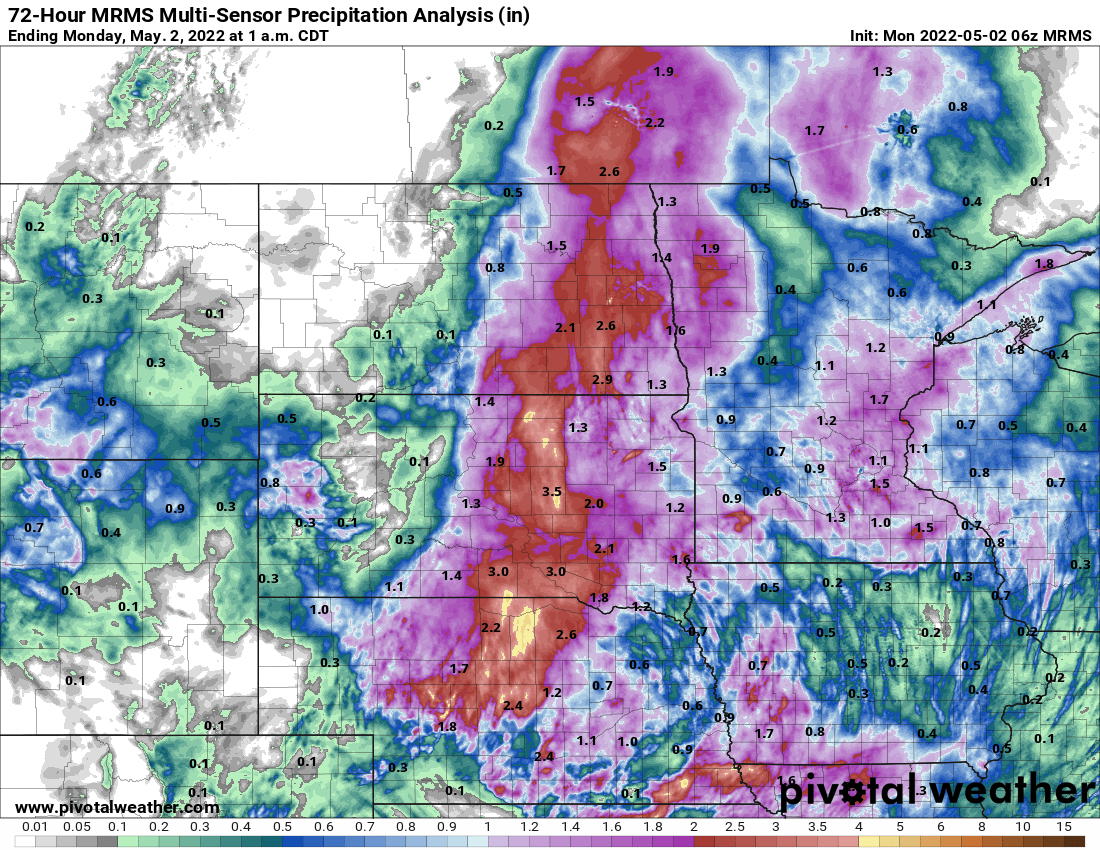rain totals