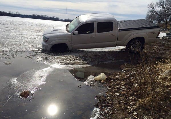 Trucks are no match for Lake Minnetonka