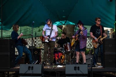 people playing music outdoors