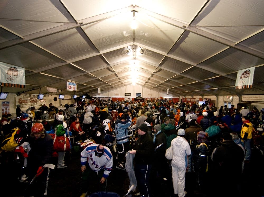 U.S. Pond Hockey Championship tent