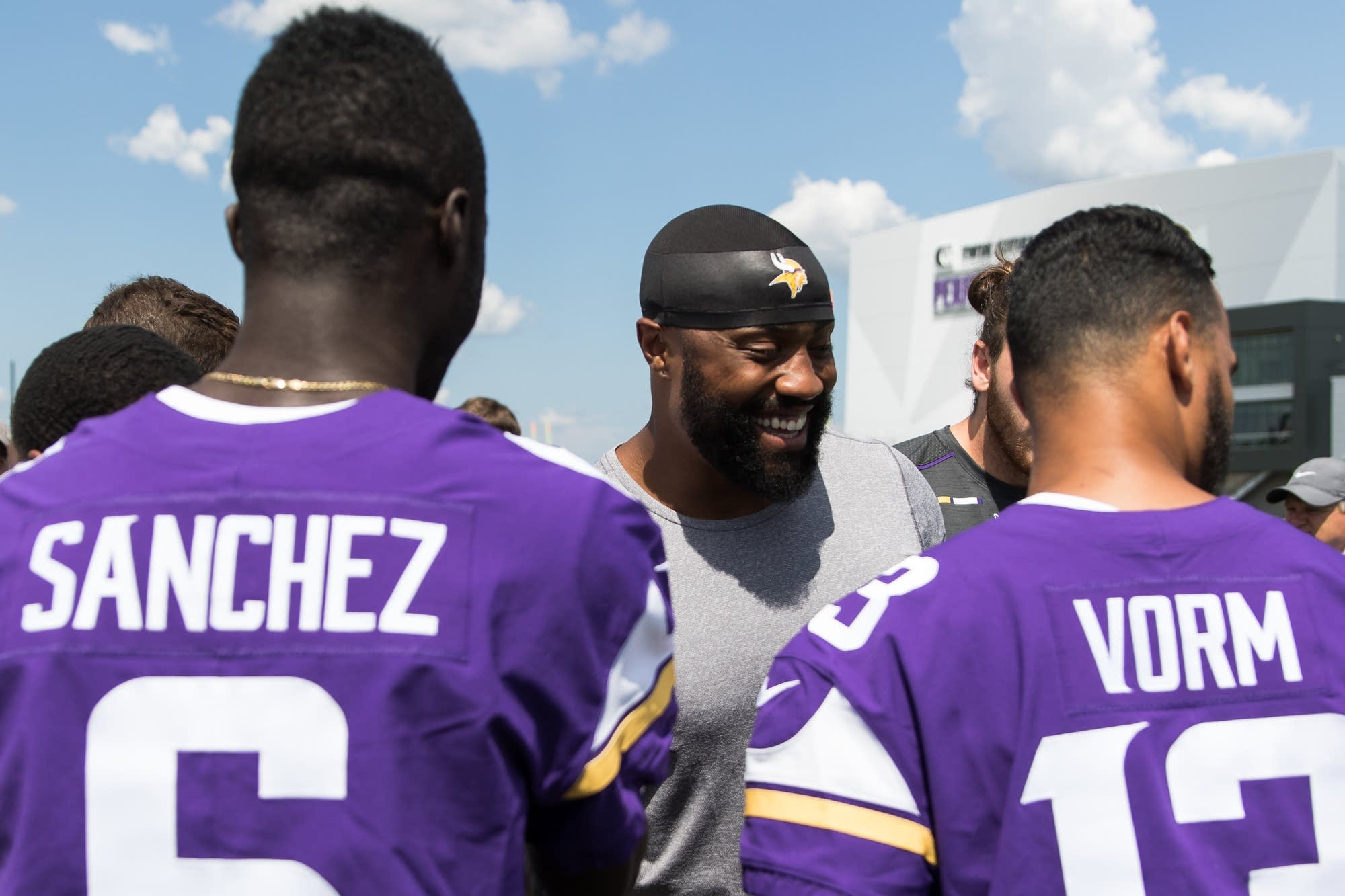 Minnesota Vikings defensive end Everson Griffen smiles.
