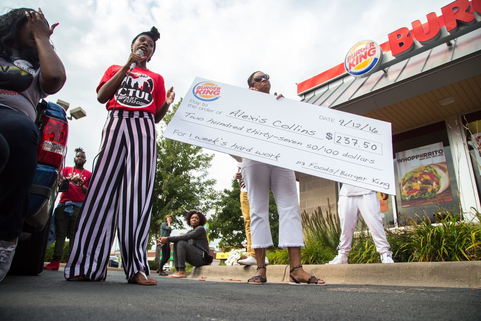 Alexis Collins discusses working for Minimum wage.