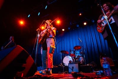 the band kiernan performing on stage