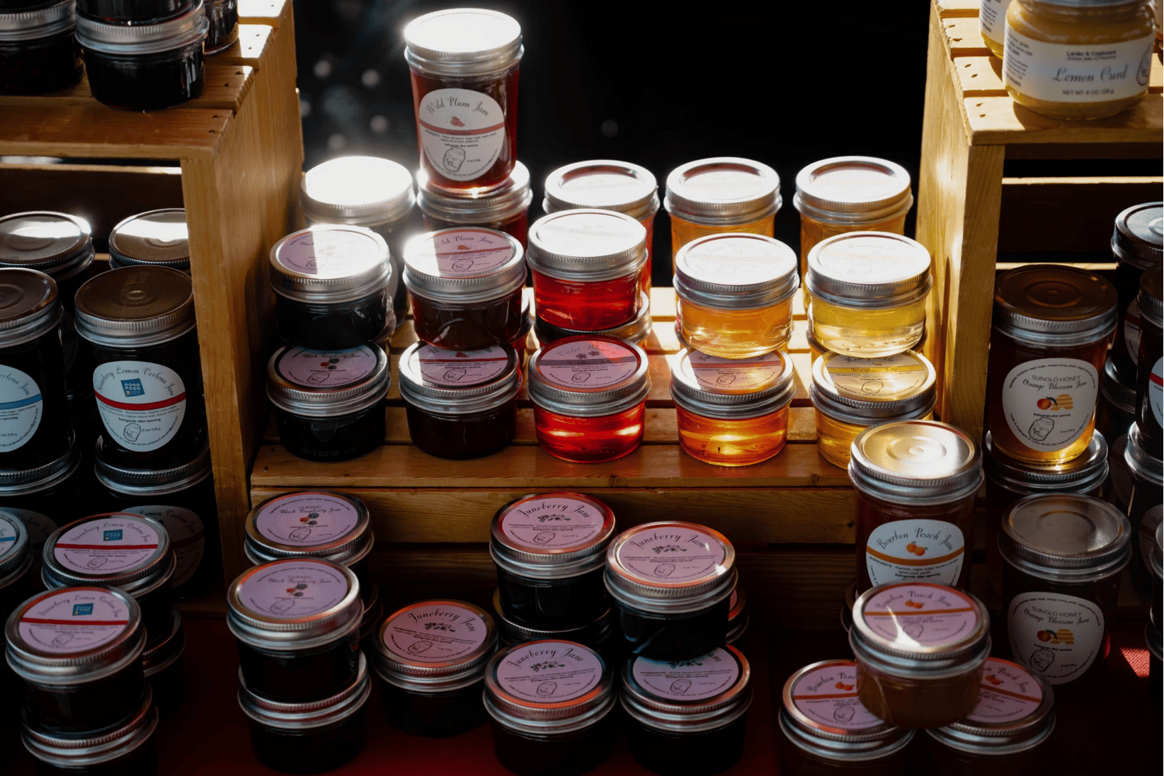 Jam on a table