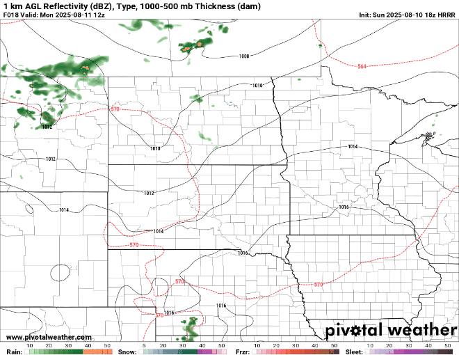 Forecast precipitation Monday 7 a.m. to Tuesday 7 a.m.