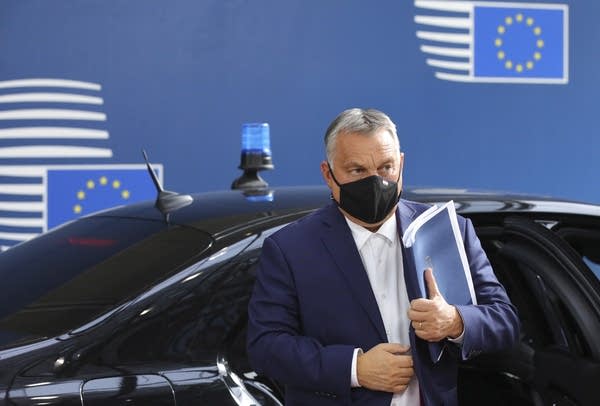 The EU budget has been blocked by Hungary and Poland over rule of law issues.