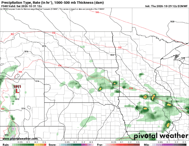 Forecast precipitation Saturday 7 a.m. to Sunday 7 a.m.