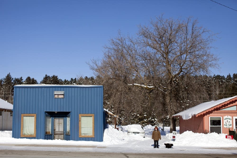 Street scene in Akeley, Minn.