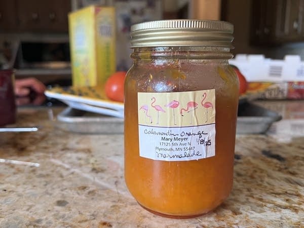 glass of marmalade 