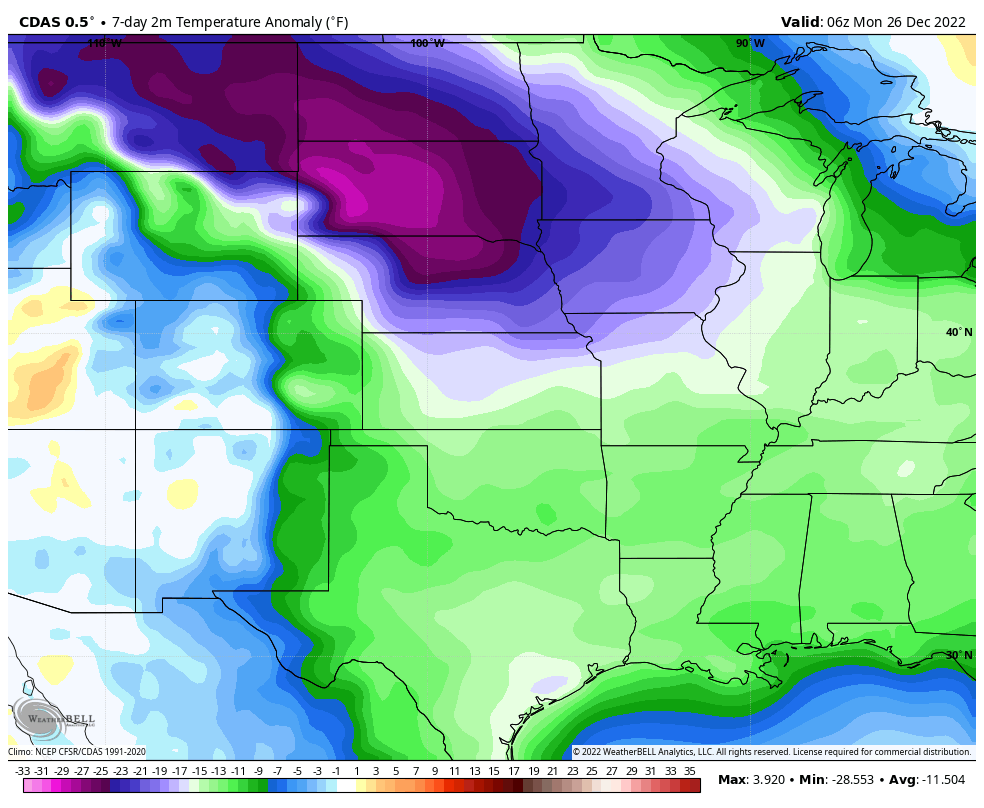 7 day temp anom