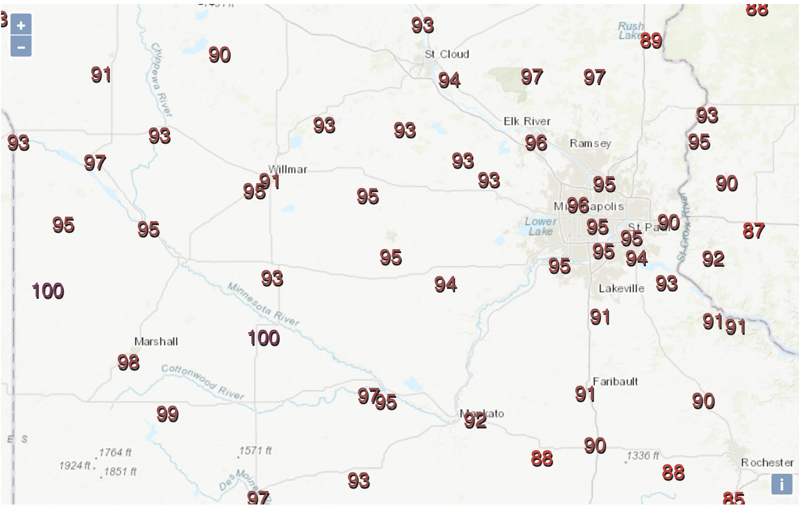 tue highs actual