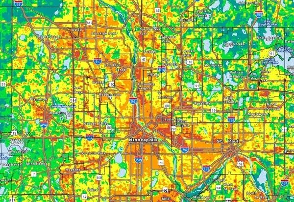 This screenshot shows the tool's detailed heat map.