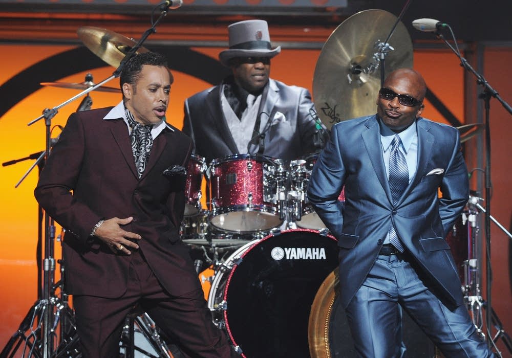 The Time performing onstage in Atlanta