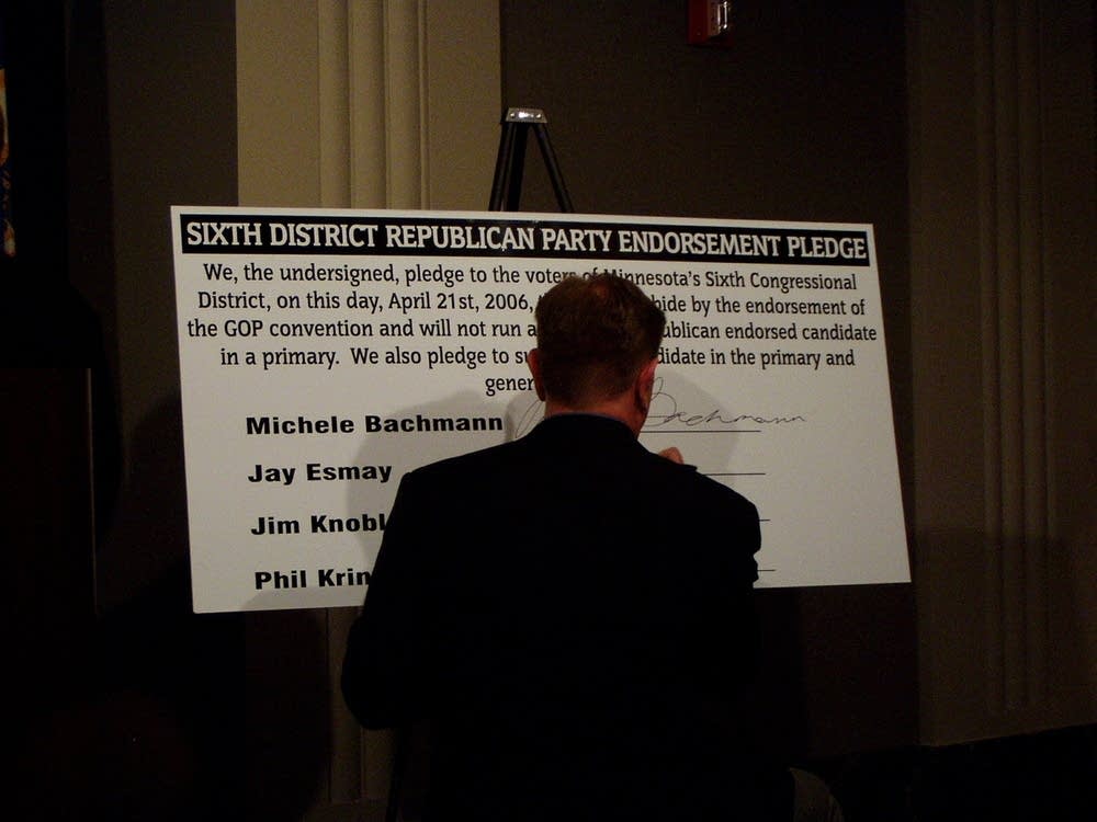Signing the pledge