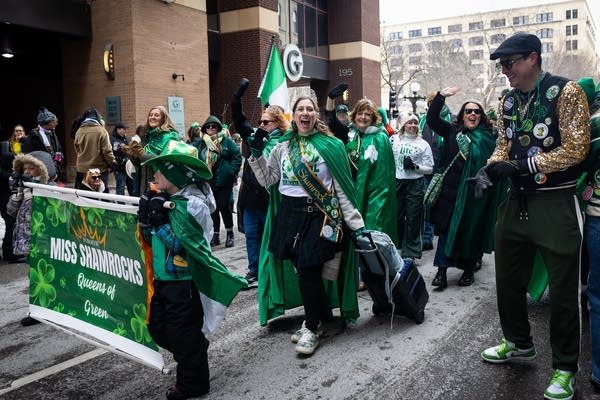 People march in a parade