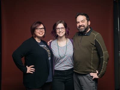 Jill Riley, Anna Weggel and Brian Oake