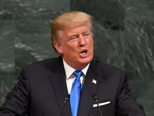 President Trump addresses the U.N. General Assembly.