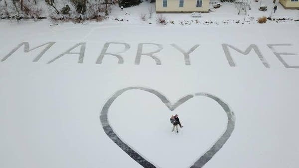 Crow Wing lake’s love note