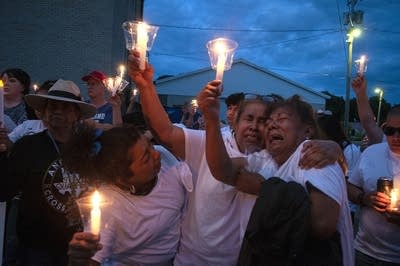 Mourners remember Olivia, Minn., man shot by police; vigil disrupted by