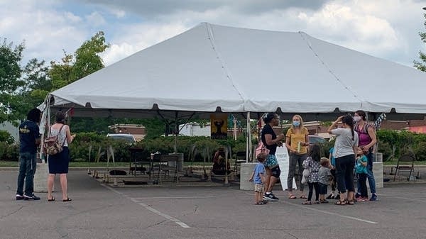 People gather for the final days of the initiative “Healing Our City”