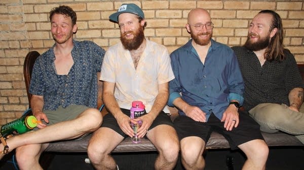 Peat Boggs band members pose for a photo.