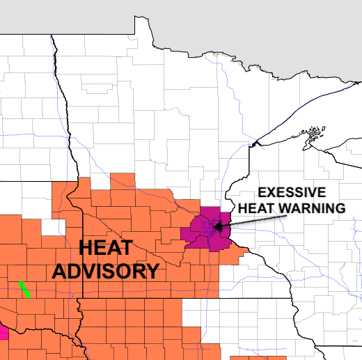 Excessive heat Tuesday; storms possible overnight