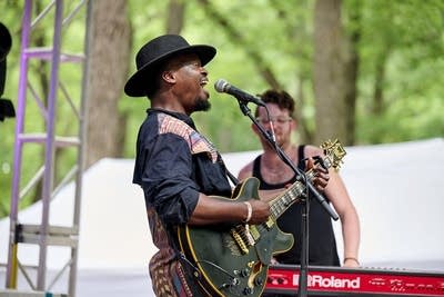 Ben Mulwana at the 2025 Blue Ox festival in Eau Claire, Wisconsin