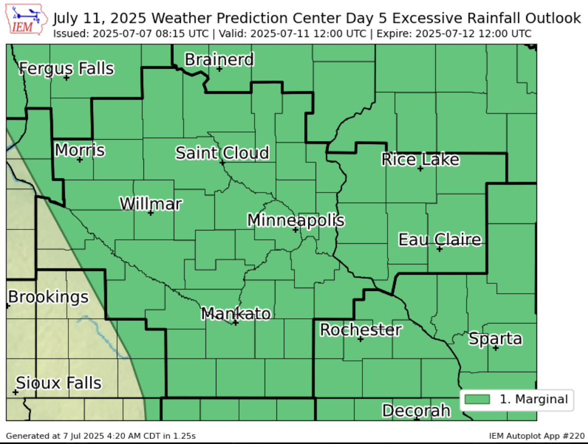 Excessive rainfall outlook