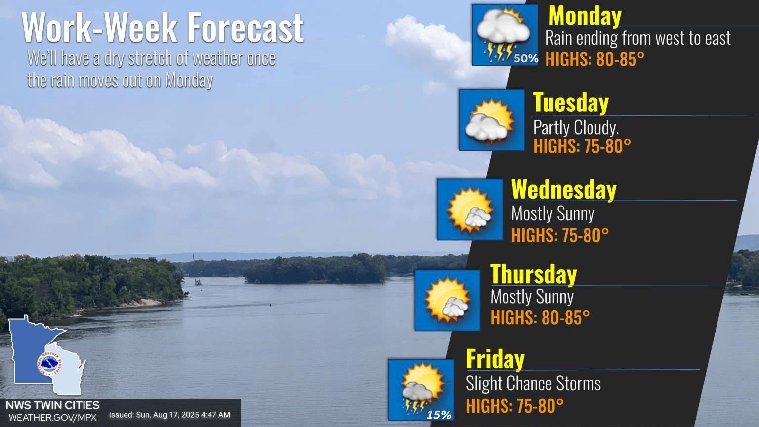 Work week forecast