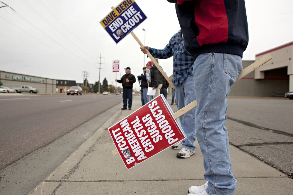 Locked-out union workers