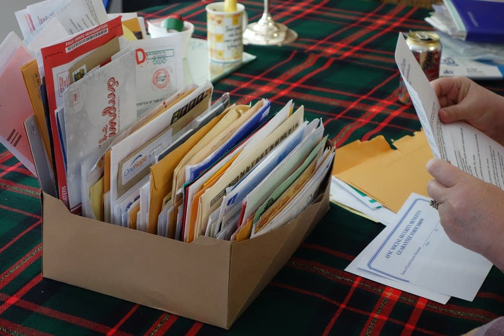 Yvonne's box of mail