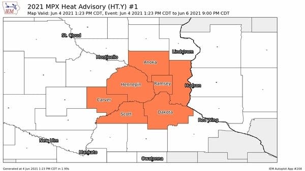 Heat advisory