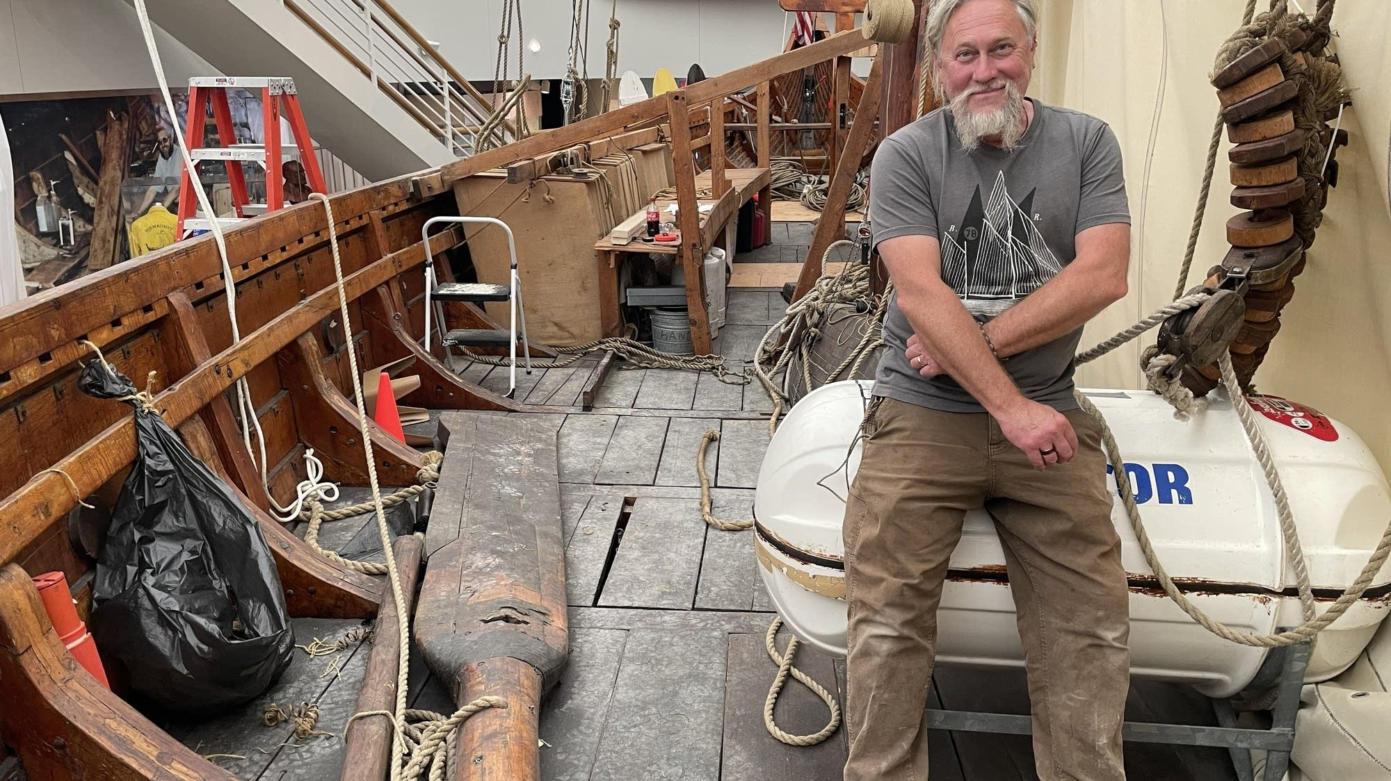 Legendary Viking ship replica that sailed to Norway receives new rigging Legendary Viking ship replica that sailed to Norway receives new rigging