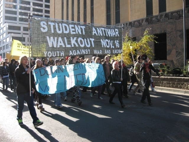 Students march