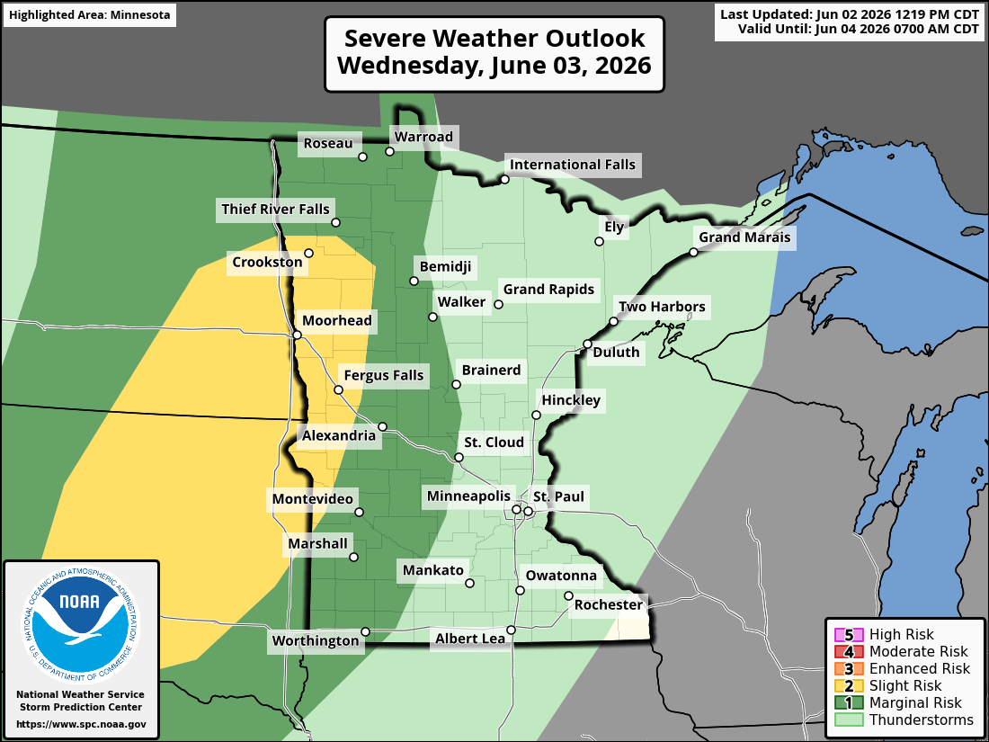 Severe weather threat for Wednesday