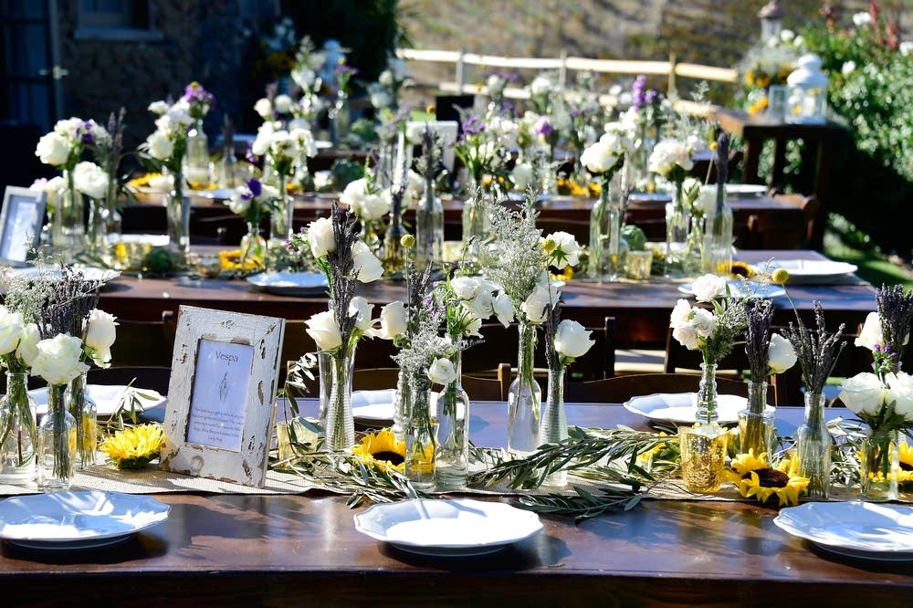Elaborate wedding arrangements