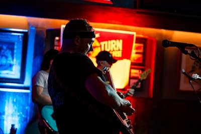 band performing on stage