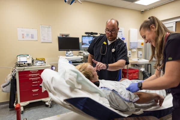 People care for a patient