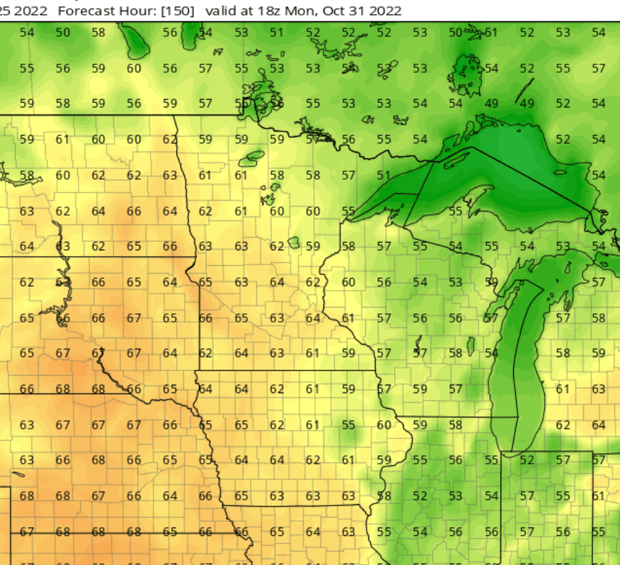 60s for Halloween? Gradual warming trend ahead