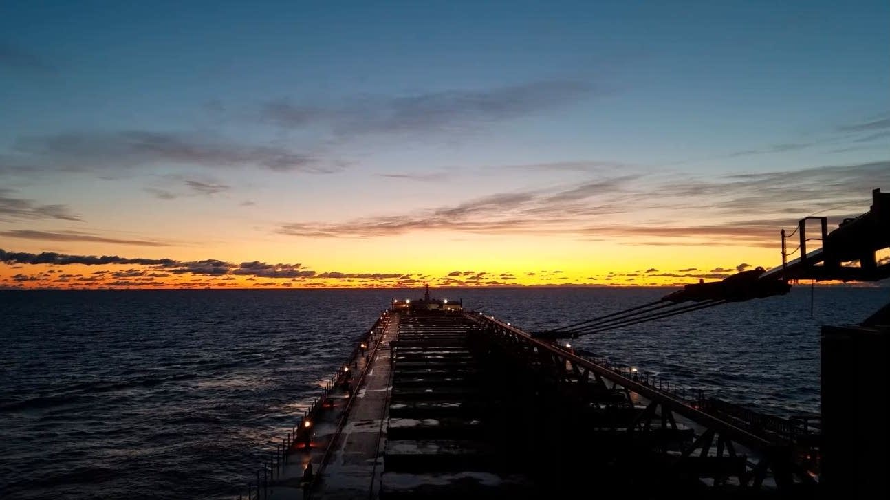 Dawn on Lake Superior, aboard the Paul R. Tregurtha