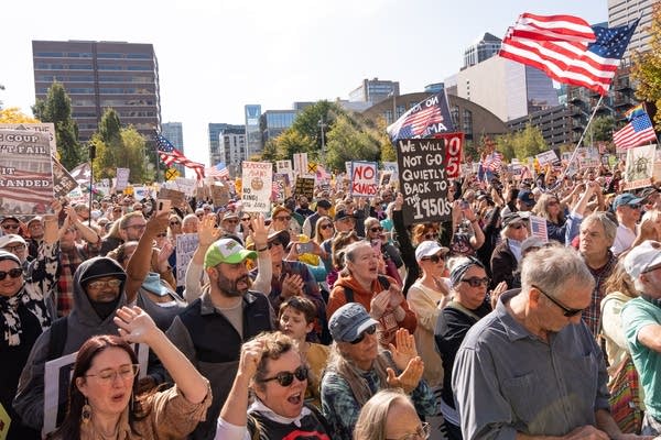Minneapolis ‘No Kings’ rally draws out thousands opposed to Trump policies
